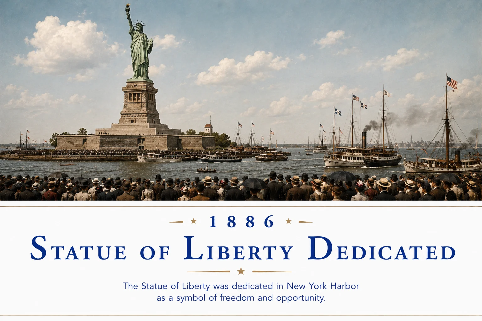 Statue of Liberty Dedicated