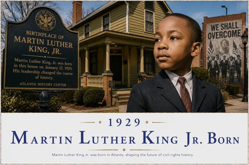 Martin Luther King Jr. Born