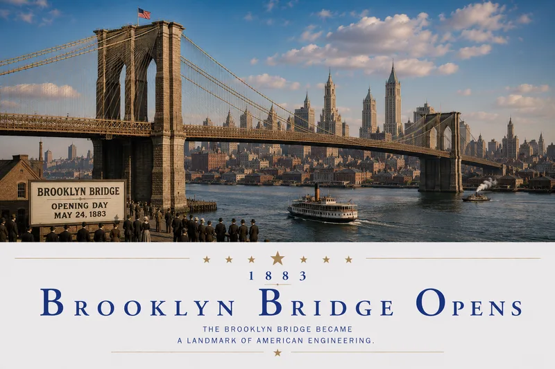Brooklyn Bridge Opens