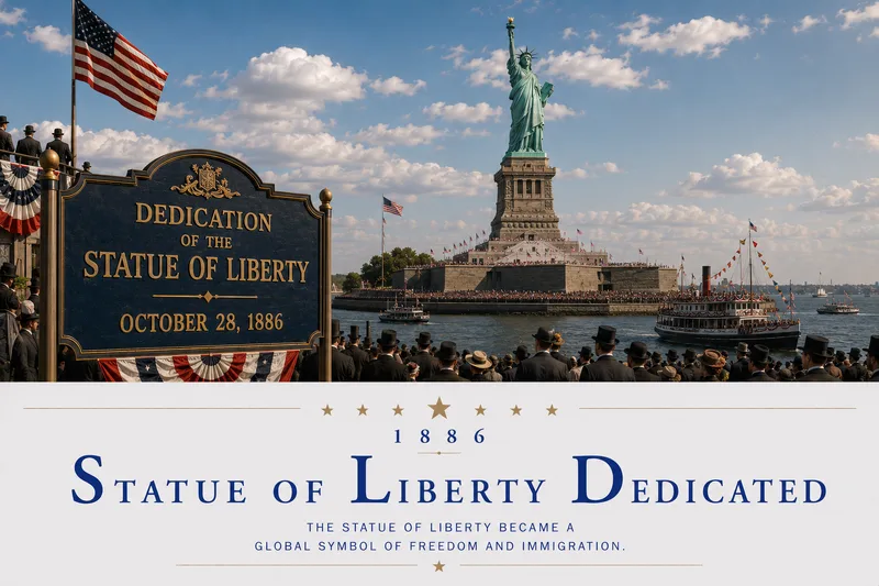 Statue of Liberty Dedicated