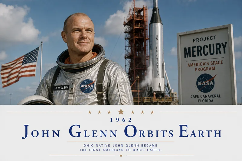 John Glenn Orbits Earth
