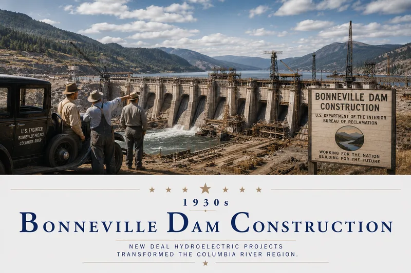 Bonneville Dam Construction