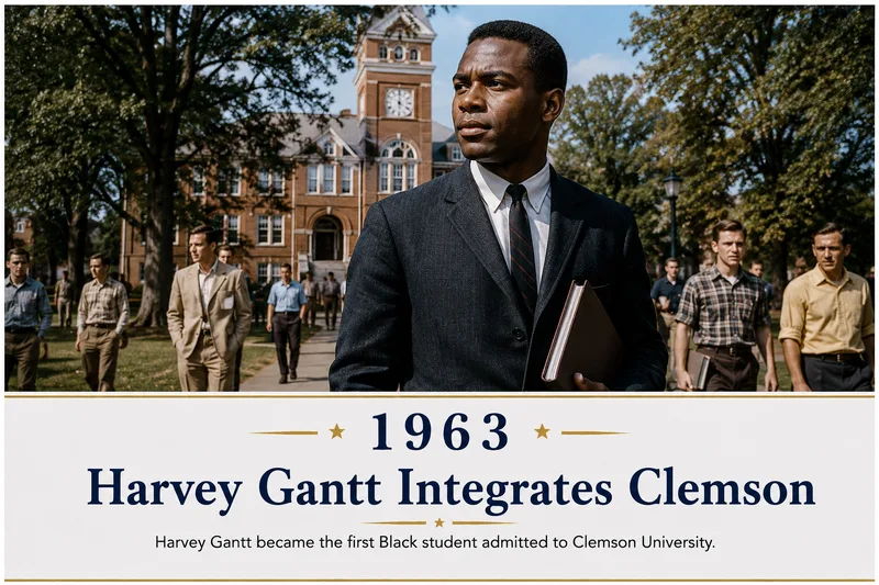 Harvey Gantt Integrates Clemson
