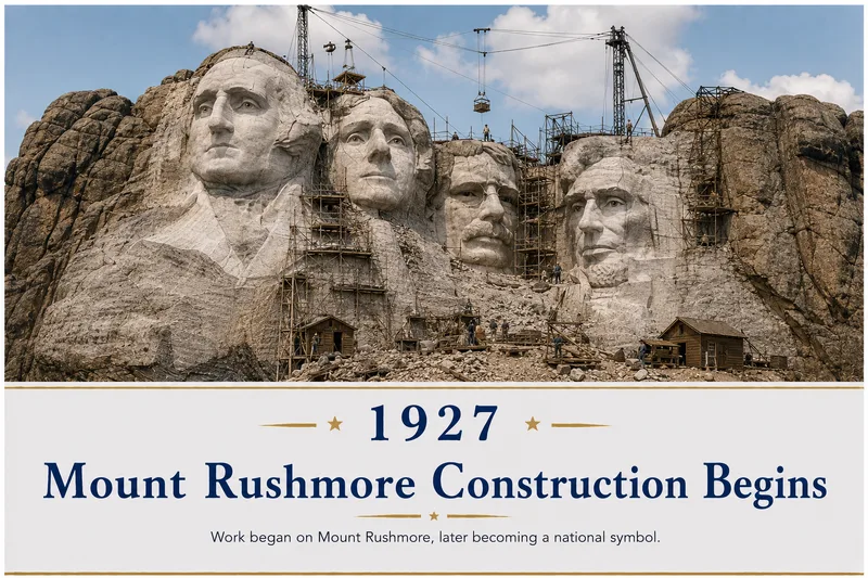 Mount Rushmore Construction Begins