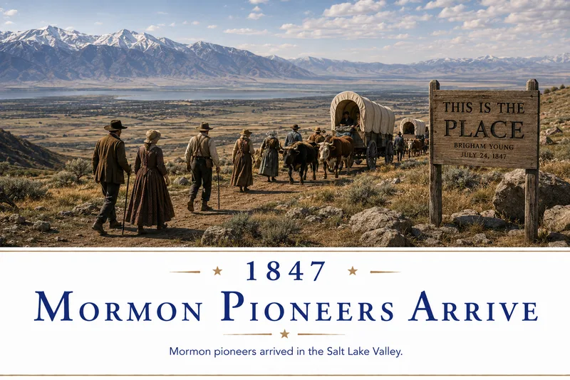 Mormon Pioneers Arrive